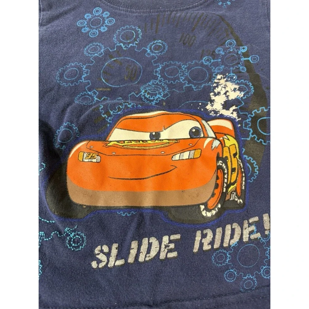 Y2K 2010 Disney Cars Lightning McQueen T-Shirt Size 18m